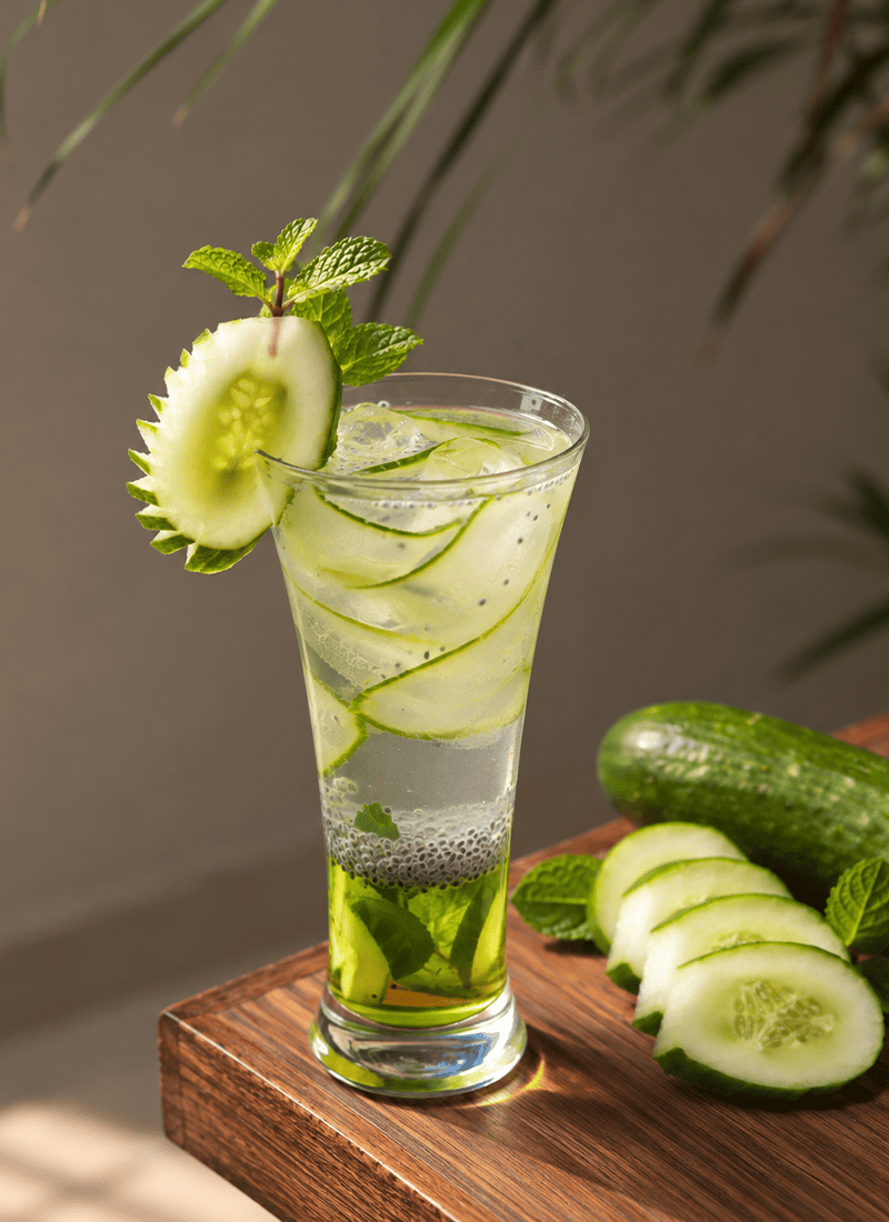 Cucumber Tulsi Refresher
